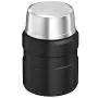 Bouteille isotherme Thermos Stainless King 16 oz avec Pot Alimentaire et Cuillère pliable, Noir Mat Bouteille isotherme Thermos Stainless King 16 oz avec Pot Alimentaire et Cuillère pliable, Noir Mat