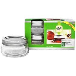 Ball Collection Elite Half Pint Jars, Wide Mouth, Set of 4