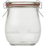 6 Mini Tulip Jelly Jar with Glass Lids 6 Rings and 12 Clamps
