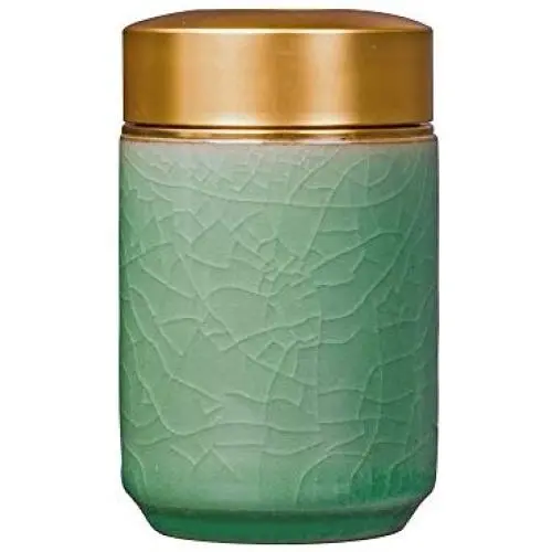 DearDo Ceramic Tea Jar Small Mason Jar Inspired Kitchen Canister With Airtight Metal Lid For Coffee, Sugar, Tea, Spices and More Storage DearDo Ceramic Tea Jar Small Mason Jar Inspired Kitchen Canister With Airtight Metal Lid For Coffee, Sugar, Tea, Spices and More Storage