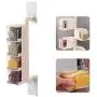 Hosdog Seasoning Rack Spice Pots, 4 Tier Adjustable and Rotatable Rotating Seasoning Box, Storage Container Condiment Jars with Spoon,Beige Hosdog Seasoning Rack Spice Pots, 4 Tier Adjustable and Rotatable Rotating Seasoning Box, Storage Container Condiment Jars with Spoon,Beige