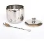 DayCount Stainless Steel Sealed Cans Pots Storage Spice Jars with Lid Spoon and Holder Coffee Tea Candy Beans Milk Powder Food Jar with Spoons