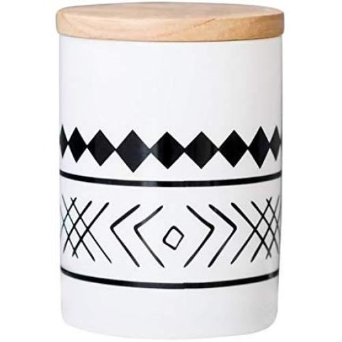 Cookie Jar Ceramic with Lids Airtight, Pottery Food Storage Containers Bpa Free Large for Kitchen Pantry Canisters Bulk Candy Store, 650mL (Color : Style-1)
