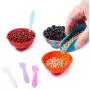 10 Pieces Mini Silicone Pinch Bowls Multicolored Silicone Condiment Bowls and 50 Pieces Disposable Makeup Spatulas Cosmetic Spatulas 10 Pieces Mini Silicone Pinch Bowls Multicolored Silicone Condiment Bowls and 50 Pieces Disposable Makeup Spatulas Cosmetic Spatulas