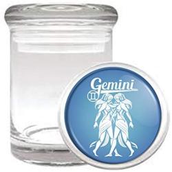 Gemini Astrological Sign Horoscope Medical Odorless Glass Jar