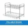 Étagère à épices 2 niveaux BESTONZON, Support de rangement pour comptoir Cuisine Salle de bain, Organisateur de Rangement pour Pots et Bouteilles. Étagère à épices 2 niveaux BESTONZON, Support de rangement pour comptoir Cuisine Salle de bain, Organisateur de Rangement pour Pots et Bouteilles.