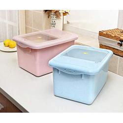 Plastic Kitchen Square Food Storage Containers Canister Grain Storage Tanks Food Storage Jar Airtight Food Storage Containers-long