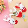 Toyvian 3pcs Christmas Candy Jars Christmas Gift Box Santa Reindeer Snowman Candy Holder Ornament Christmas Supplies for Cookies Biscuit Candy