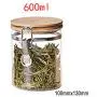 Restarty Food Storage Jar Glass Food Storage Jar with Airtight Seal Bamboo Lid Snap-Fit Glass Canister 600ml 1pcs Restarty Food Storage Jar Glass Food Storage Jar with Airtight Seal Bamboo Lid Snap-Fit Glass Canister 600ml 1pcs