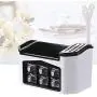 Cordial Shining Spice Rack Kitchen Shelf Tools Box Spice Jar Storage Rack Chopsticks Cutter Storage Box Large Capacity,Red