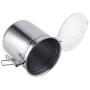 Kitchen Storage Jars - Stainless Steel Coffee Container, Vacuum Sealed Storage Jar, for Sugar, Tea, Bean (Size : L)