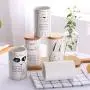 Food Storage Jar, Ceramic Kitchen Canisters with Airtight Seal Bamboo Lid, Food Storage Canister for Tea, Coffee Bean, Spice, Sugar, 560ml (3) Food Storage Jar, Ceramic Kitchen Canisters with Airtight Seal Bamboo Lid, Food Storage Canister for Tea, Coffee Bean, Spice, Sugar, 560ml (3)