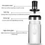CSPFAIRY 3 Piece Set Kitchen Spice Jars with 304 Food Grade Stainless Steel Cover and Serving Spoons Spice Box Tomato Seasoning Bottle