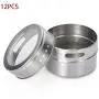 6/12 pcs Magnetic Spice Jars,Spice Tin Storage Containers set with Clear Lid Screening and Dumping Design,for Cooking Kitchen Stick on Refrigerator Grill 6/12 pcs Magnetic Spice Jars,Spice Tin Storage Containers set with Clear Lid Screening and Dumping Design,for Cooking Kitchen Stick on Refrigerator Grill