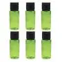 6 Stück 15ml/0.5oz Leere Wiederbefüllbare Plastik-Kosmetikcreme-Lotion-Fläschchen mit schwarzem Flip-Deckel – Make-up-Wasser-Elite-Flüssigkeit-Kosmetik-Aufbewahrungskasten-Behälter-Duschgel-Topf-Ampulle-Fall (Grün)