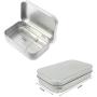 Professional 8 Pack Hinged Tin Box Containers with Solid Use Kit Survival Kits, Small Hinged Box - Boxes Lids, Glass Oz Jars, Storage Totes, X Hinge, Oz Plastic Containers, Metal Tin Container