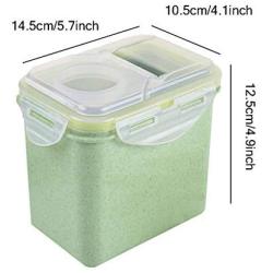 Square Plastic Sealed Canister,Kitchen Storage Box Food Melon Seed Nuts Cans Grain Sealed Jars for Food Storage,Pink