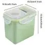 Square Plastic Sealed Canister,Kitchen Storage Box Food Melon Seed Nuts Cans Grain Sealed Jars for Food Storage,Pink Square Plastic Sealed Canister,Kitchen Storage Box Food Melon Seed Nuts Cans Grain Sealed Jars for Food Storage,Pink