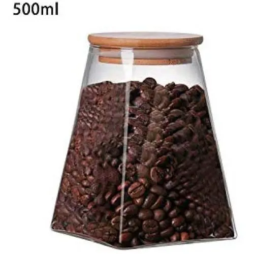 Glass Sealed Storage Jar 350Ml/500Ml/750Ml/950Ml Coffee Milk Powder Canned Grain Storage Tank Tea Candy Food Storage Tank B Glass Sealed Storage Jar 350Ml/500Ml/750Ml/950Ml Coffee Milk Powder Canned Grain Storage Tank Tea Candy Food Storage Tank B
