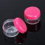 10pcs transparent small round cream bottle 5g jars pot container empty cosmetic plastic sample container for nail art storage