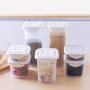 CactusAngui Sealing Jar Kitchen Storage Kitchen Dried Nuts Spices Snacks Grain Storage Box Graduation Jar Seal Pot Can - 1800ml