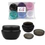 Beauticom 10G/10ML Frosted Container Jars with Inner Liner for Scrubs, Oils, Salves, Creams, Lotions, Makeup Cosmetics, Nail Accessories, Beauty Aids - BPA Free (6 Pieces, Mix Colors)