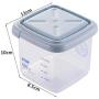 Sealed Grain Storage Container Food Nut Milk Powder Tea Portable Kitchen Refrigerator Transparent Plastic Storage Box 650ML Food Dispensers