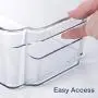 Boîtes de Rangement en Plastique pour Réfrigérateur et Congélateur, 2 Pièces, BPA Free, Organisateur de Rangement pour Réfrigérateur Transparent, 31,7 cm de Longueur Boîtes de Rangement en Plastique pour Réfrigérateur et Congélateur, 2 Pièces, BPA Free, Organisateur de Rangement pour Réfrigérateur Transparent, 31,7 cm de Longueur