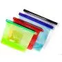 Silikonspeisebehälter - Set von 4 - Wiederverwendbare Silikon-Gefrierbeutel - Alternative zu Ziplock-Plastiktüten - Ziptop-Beutel für Sandwiches, Mittagessen, Snacks, Küche - Wiederverwendbare Behälter für Camping