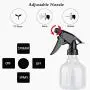 CAMEANEPlastic Spray Bottles - Empty Spray Bottles - Large 8 oz Refillable Container for Hair and Cleaning Solutions
