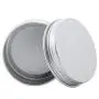 12 Stück 30 ml 1 oz Silberne Rund Metallbehälter mit Feststellbügelverschluss Aluminium Kosmetische Dose Behälter für Lippenbalsam Nagelkunst Tee Pulver Creme Kerzen Augenbrauen Make-up Basteln Schmuck