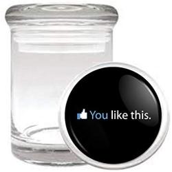 You Like This FB Thumbs Up Medical Odorless Glass Jar
