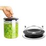 YTF-Glass kimchi jar, transparent storage tank with lid, dried honey fruit noodle jar