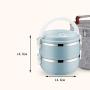 Thermos Lebensmittelbehälter Thermos Edelstahl Trinkflasche, Tragbarer Lunch Bag, Lunchbox für Kinder, Isolierung 1-3 Stunden (Farbe: Grün, Größe: 2 Schichten)