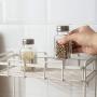 FEOOWV 12 Pcs Empty Square Glass Spice Jars Set for Storing Seasoning Salt Pepper,1.7oz/50ml, Sift Shaker Lid