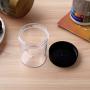 TiaoBug 10pcs 120ml Clear Plastic Empty Storage Jars Wide-Mouth Containers Jars for Beads, Jewelry, Make Up, Nails Art, Cream Black One Size
