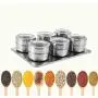 JUSTDOLIFE Seasoning Pots Fashion Kitchen Storage Stainless Steel Magnitic Spice Rack Pots Cruet Condiments for Home JUSTDOLIFE Seasoning Pots Fashion Kitchen Storage Stainless Steel Magnitic Spice Rack Pots Cruet Condiments for Home