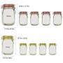 vivaBKK Mason Jar Shaped Plastic Zipper Bags Food Storage Reusable Eco Friendly Snacks Bags Set of 12