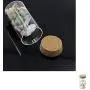 Kleine klare Glasbehälter mit Korken – Geeignet für Dekoration, Geschenkidee für Küche.
