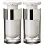 Eriocty 2er Set 15ml/30ml/50ml Weiße Tragbare Refillbare Hochwertige Acryl Airless Vakuum Pumpen Flasche Vial Reise Creme Lotion Toner Behälter (15ml/ 0.5oz)