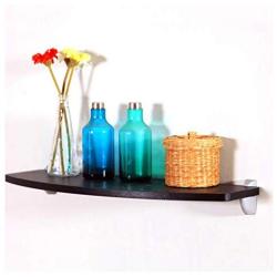 Kitchen Organization Spice Rack Wall Mounted Hanging Decorative Holder Wooden Freestanding Shelf Seasoning Display Jars Storage For Bathroom Pantry (Color : Black, Size : 60x24x1.6cm)