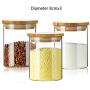 Sealed Glass Jars Transparent Cans With Lid Home Kitchen Storage Container Food And Grocery Receipt Organizer Spaghetti Bottles,Style 1