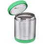 Vacuum Insulated Food Jar 24-Ounce - 100% Stainless Steel Interior - Leak Proof Soup Jar & Food Storage Container, Green