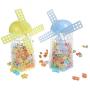 Candy Storage Bottle Creative Windmill Design Baby Kids Food Storage Jar Container Gift for Halloween Christmas New Year