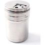 Studyset Seasoning Shaker Rub Container Tins Stainless Steel Rotating Spice Jars for Cooking Barbecue