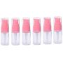 erioctry 10ML Portable Empty Refillable Bottle Cream Shampoo Lotion Treatment Pump Bottle with Cap Travel Bottles Toiletries Liquid Container for Cosmetic Make-up Pack of 6 (Transparent)