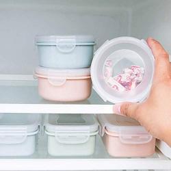 Kitchen Food Storage Jar Airtight Food Storage Round Mini Refrigerator Storage Box Small Lunch Box Kitchen Lunch Box Plastic Storage Box (Color : Green)