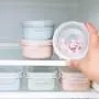 Dichtungsbehälter für Lebensmittel, kleine runde Kühlschrank-Aufbewahrungsbox, Mini-Lunchbox, Küchen-Lunchbox, Kunststoff-Aufbewahrungsbox (Farbe: Grün)
