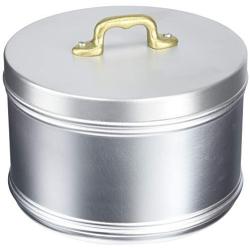 Italo Ottinetti Matte Finish Aluminium Storage Canister 16 cm Neutral, Metallic, One Size