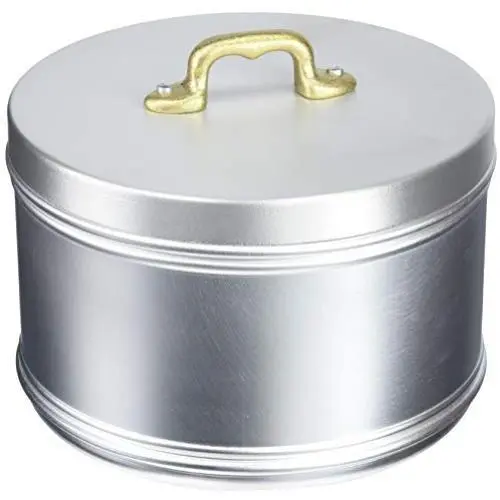 Italo Ottinetti Matte Finish Aluminium Storage Canister 16 cm Neutral, Metallic, One Size Italo Ottinetti Matte Finish Aluminium Storage Canister 16 cm Neutral, Metallic, One Size